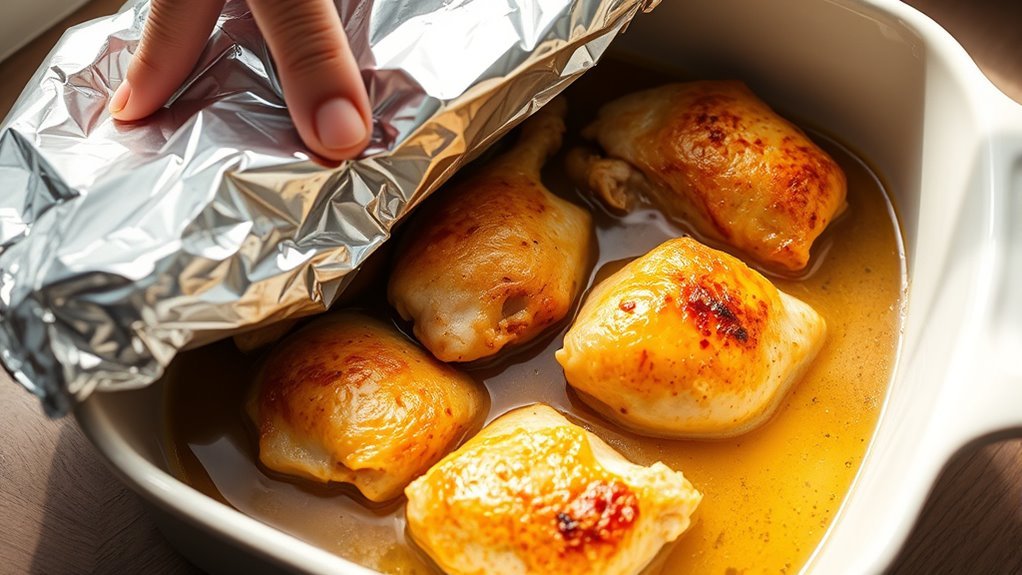 add moisture cover tightly