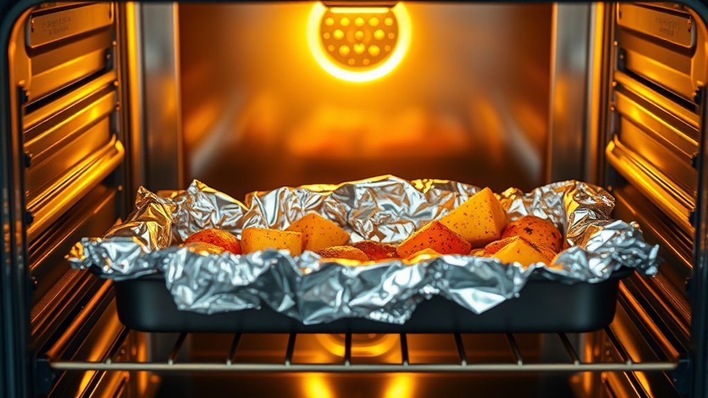 aluminum foil oven safety