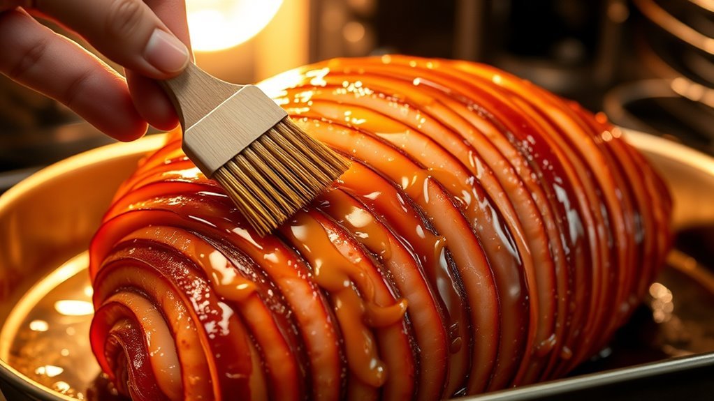 apply glaze broil rest
