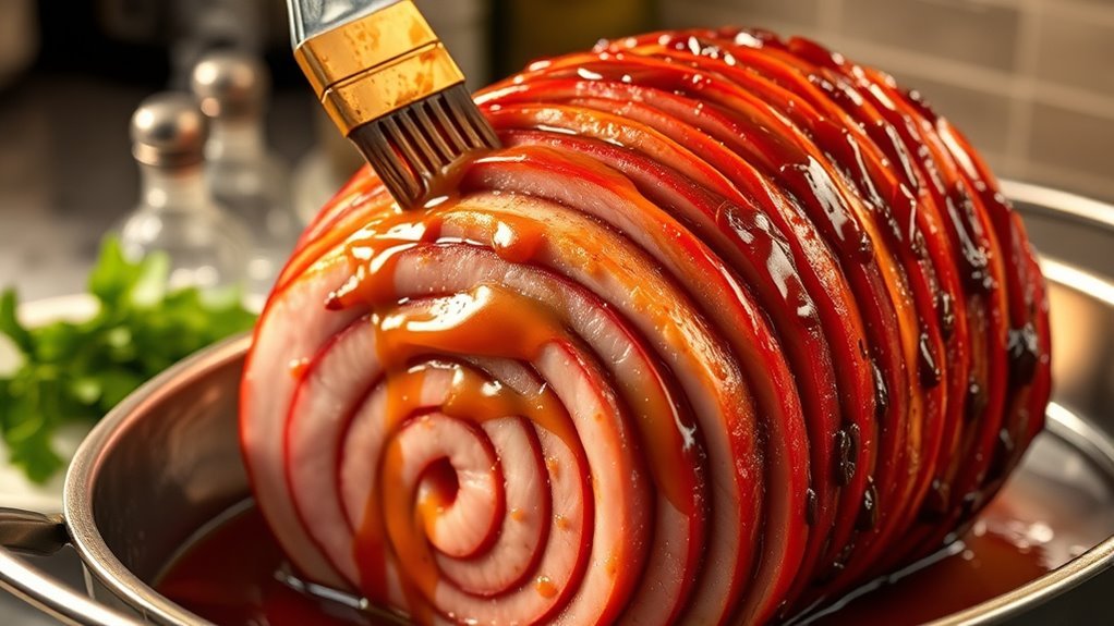apply glaze caramelize broil