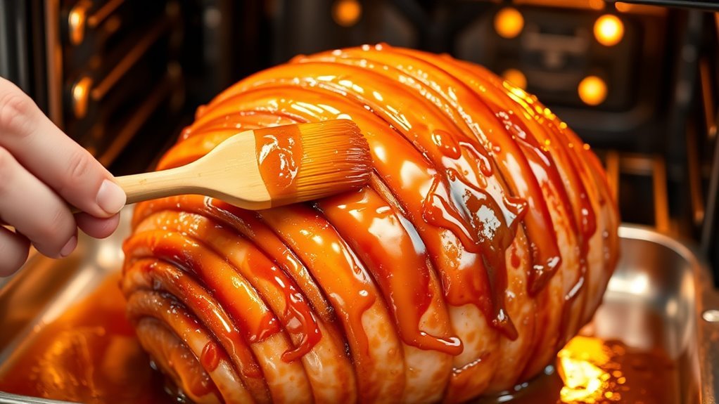 apply glaze increase oven