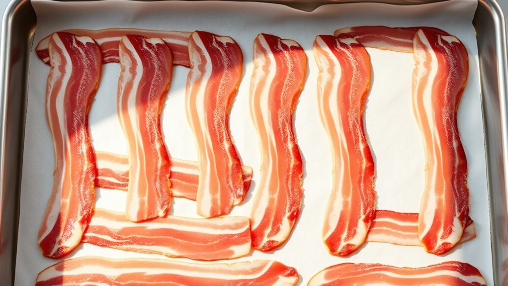 arrange bacon flat evenly