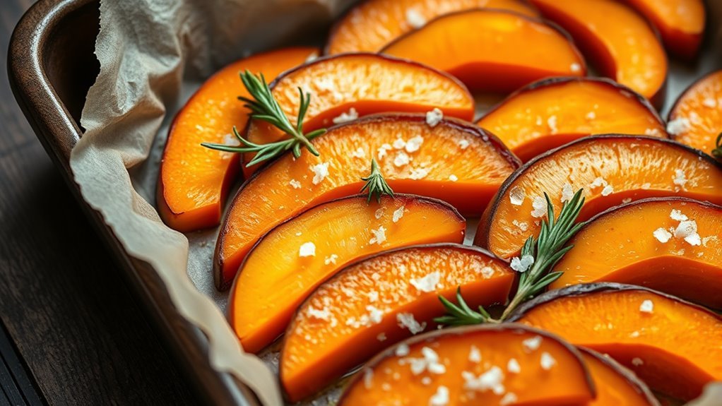 arrange yams evenly spaced