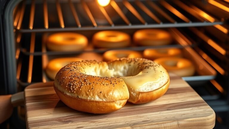 bake bagel for crispness
