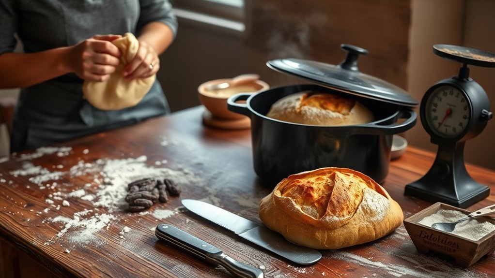 bake bread with dutch oven
