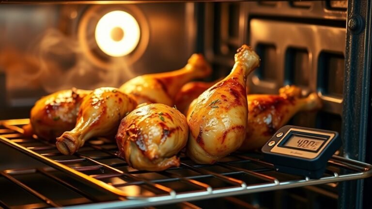 bake chicken legs thoroughly