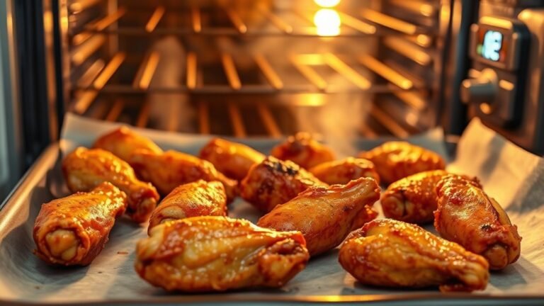 bake chicken wings thoroughly