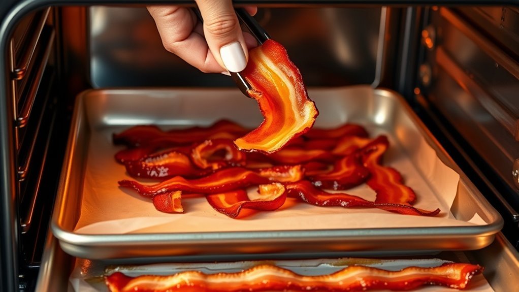 bake crispy turkey bacon