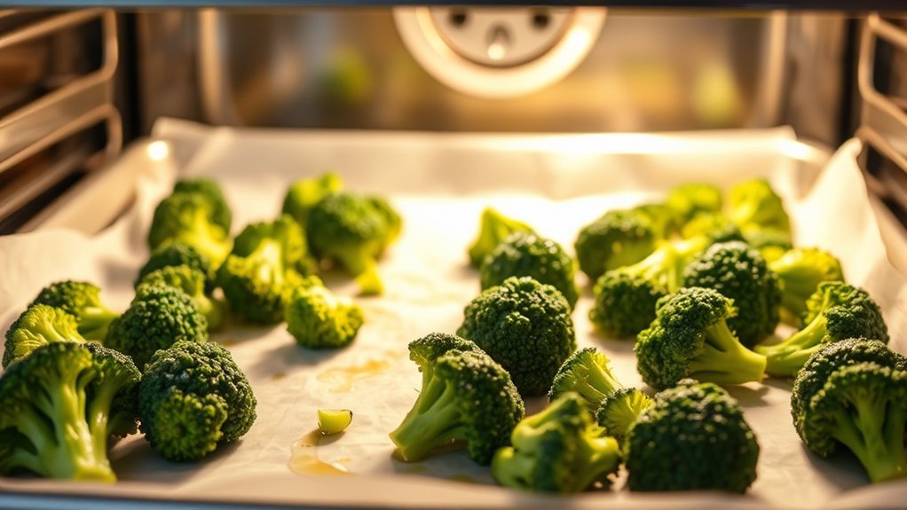 bake frozen broccoli thoroughly