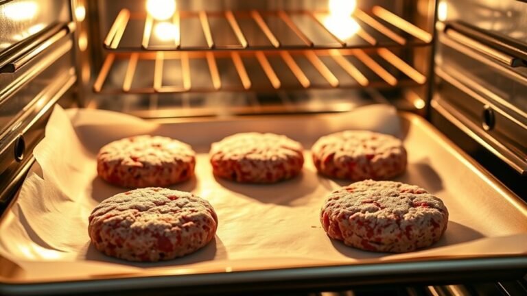 bake frozen burgers easily