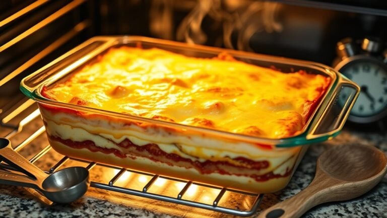 bake frozen lasagna thoroughly