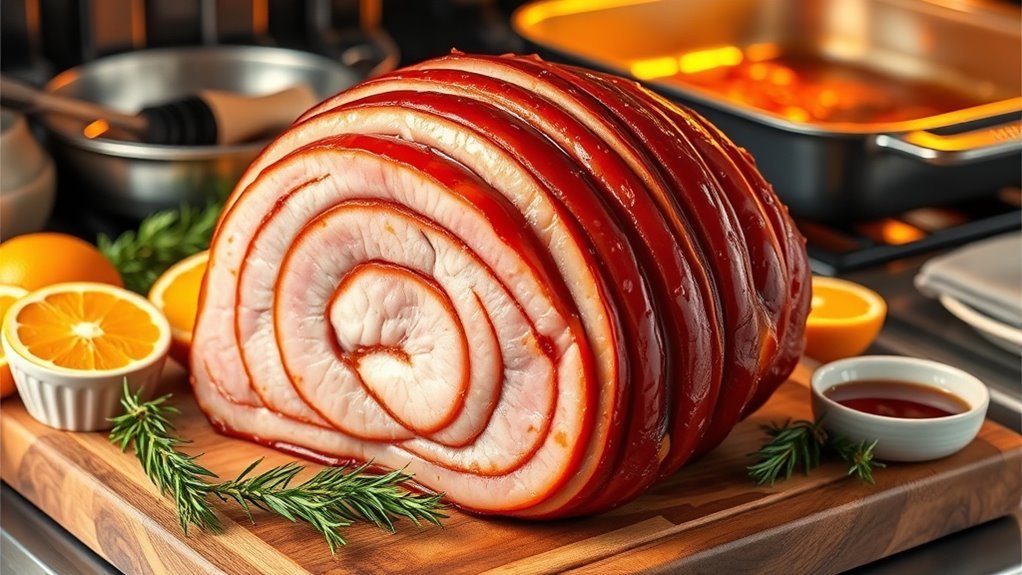 bake glaze cover serve