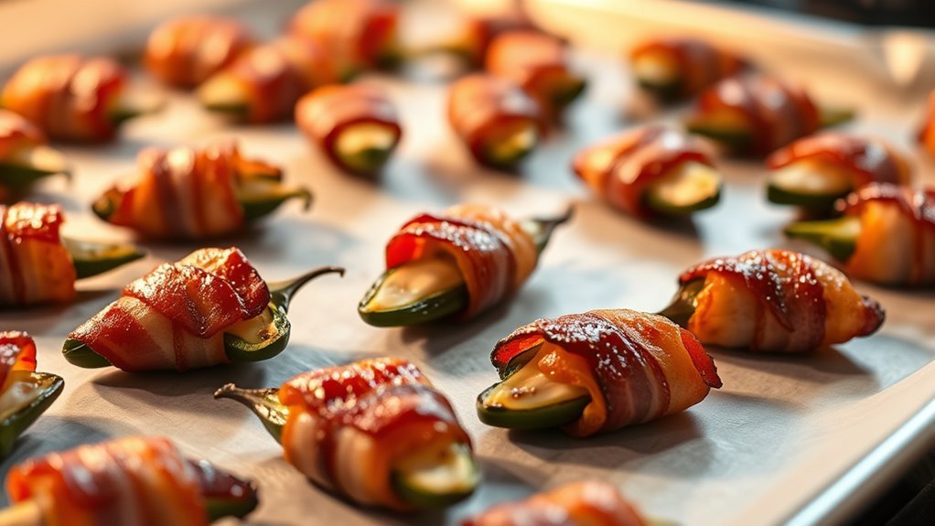 bake jalapenos until crispy