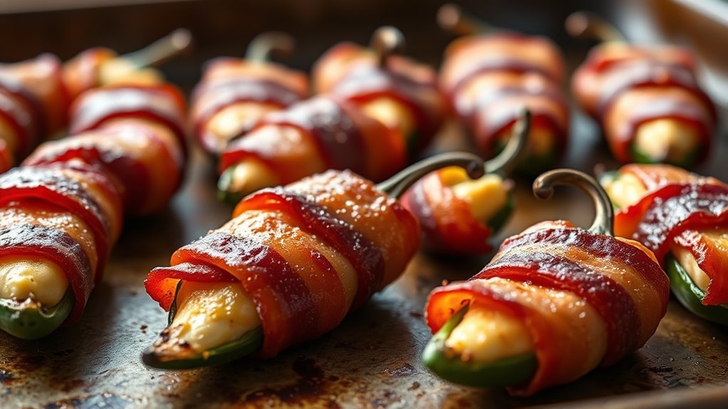 bake jalapenos until crispy