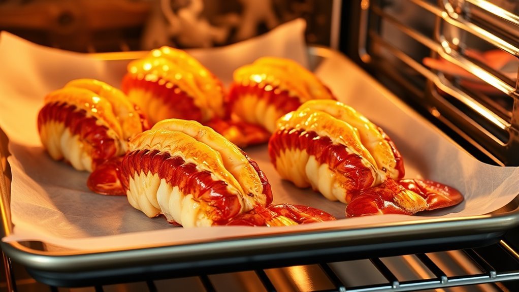 bake lobster tails until tender