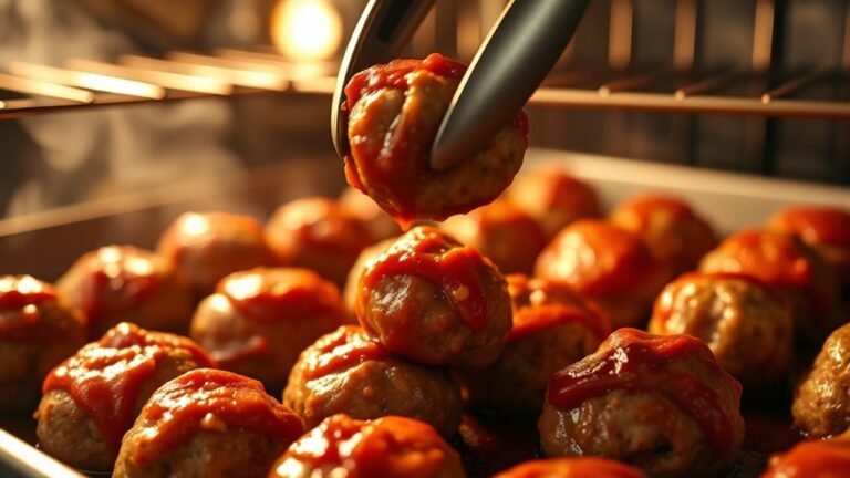 bake meatballs until cooked