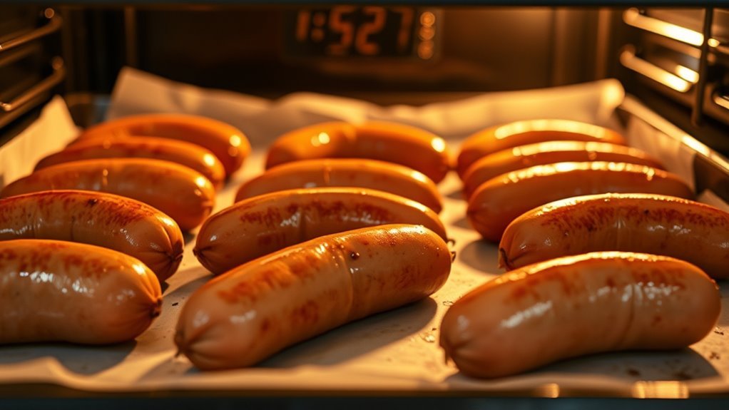 bake sausage to 165 f