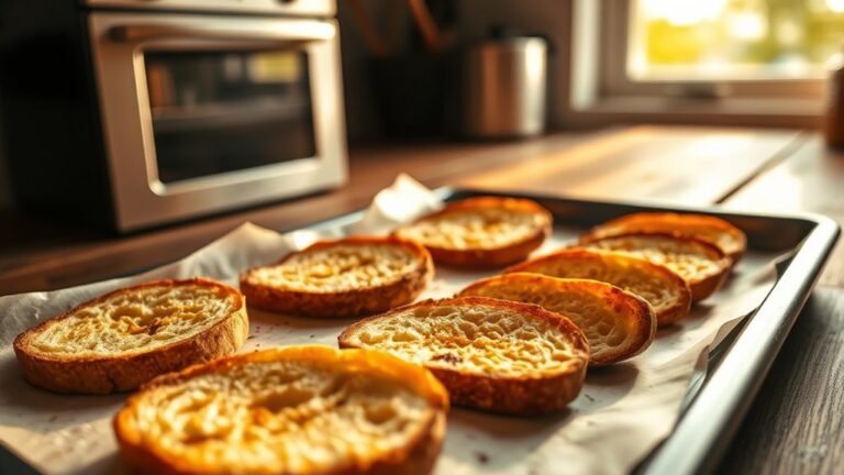 bake slices until golden