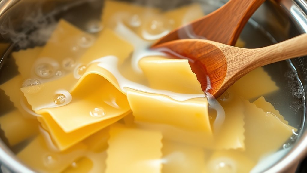 briefly boil oven ready noodles