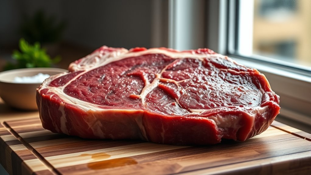 bring steak to room temperature