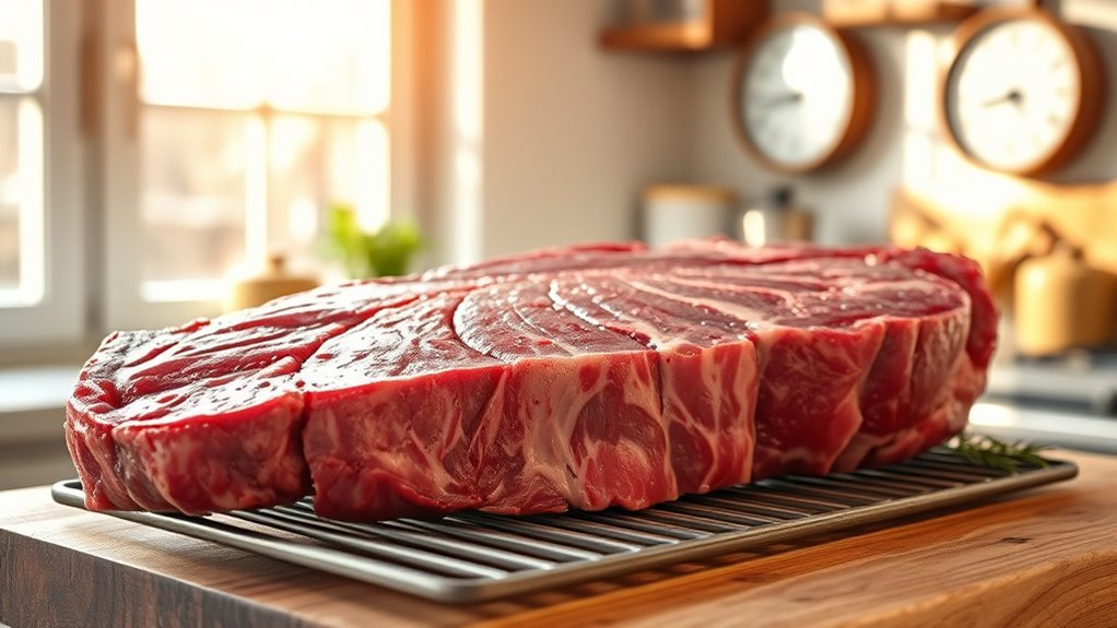 bring steak to room temperature