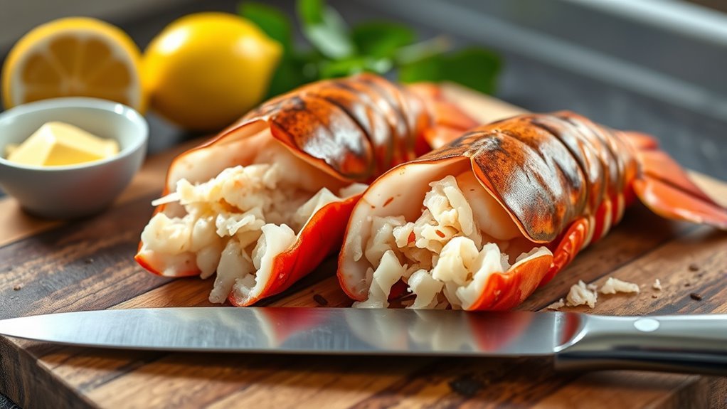 butterfly lobster tails technique