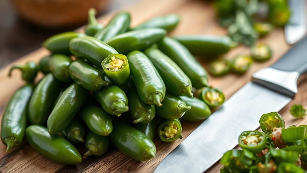 choose firm vibrant peppers