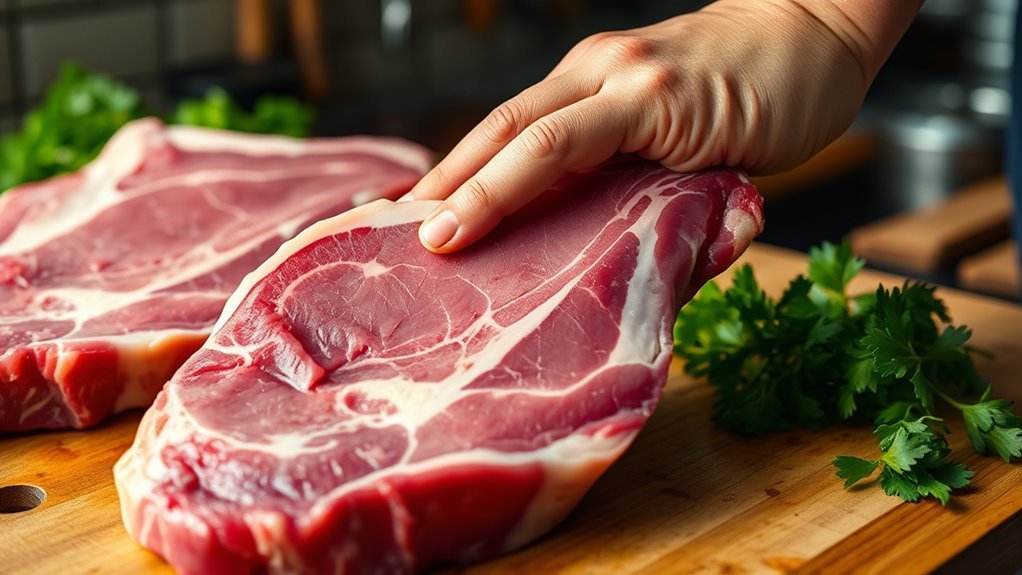 choose marbled pork shoulder