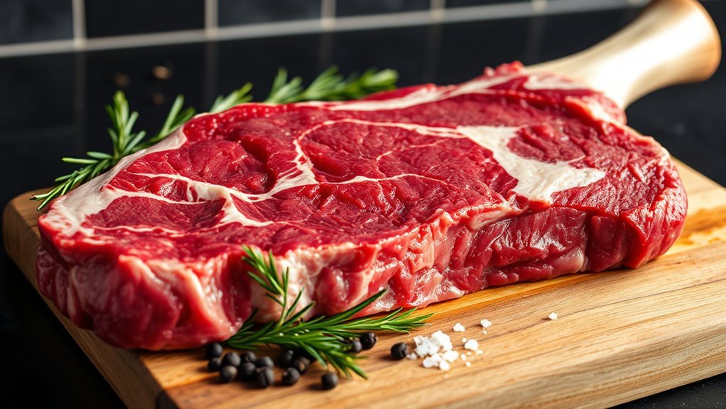 choose thick marbled steak