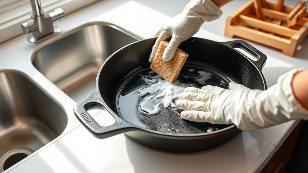 clean scrub rinse dry