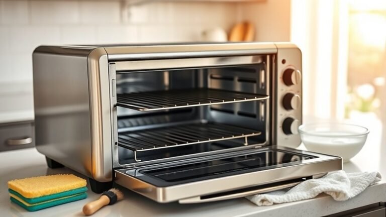clean toaster oven easily