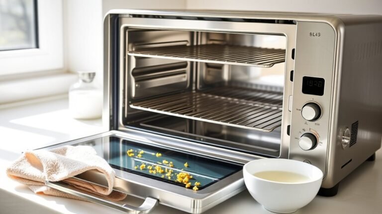 clean toaster oven easily