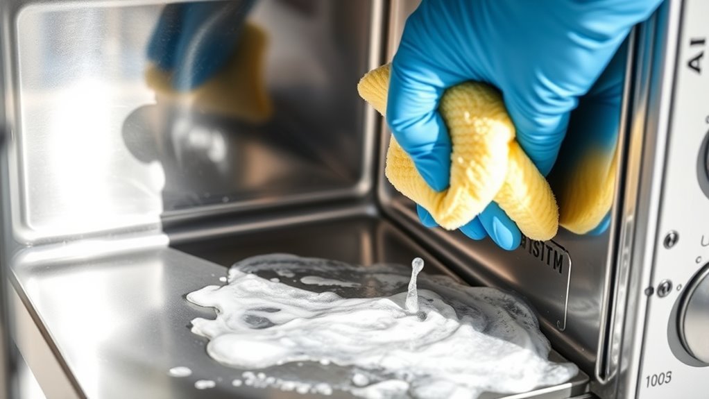 clean walls with baking soda