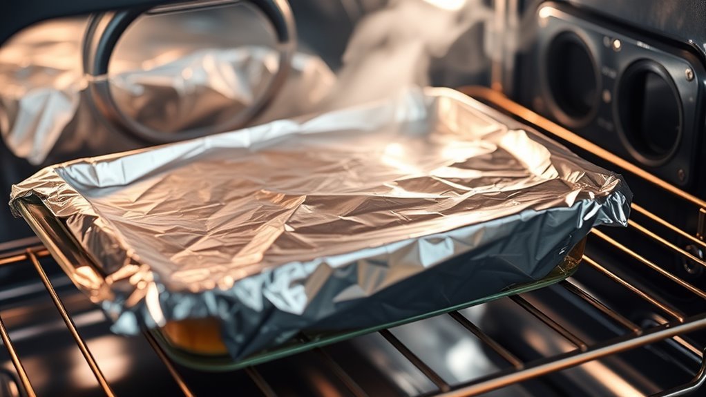 cover food to lock in moisture