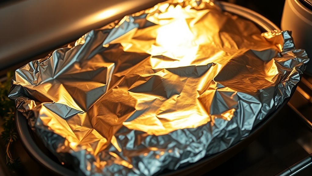 cover food to retain moisture