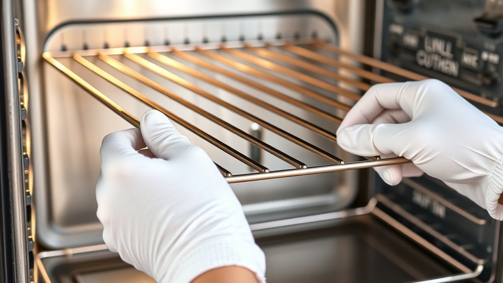 ensure oven is cool