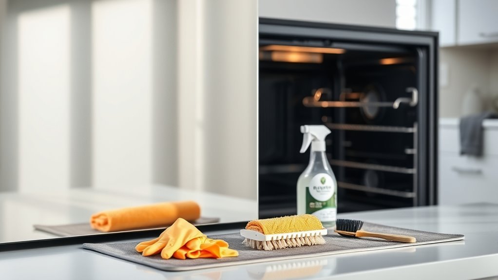 ensure oven is cool
