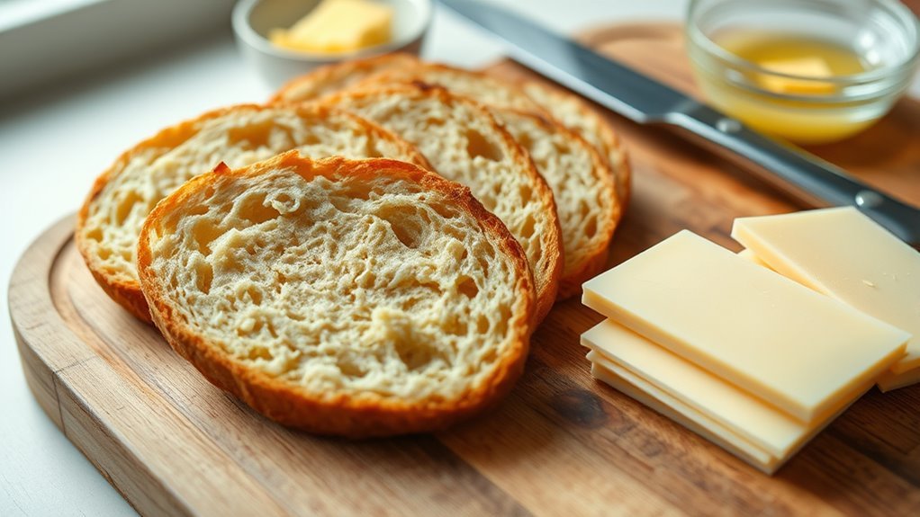 evenly sliced quality cheeses