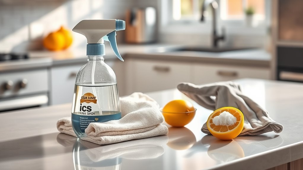 gather cleaning supplies efficiently