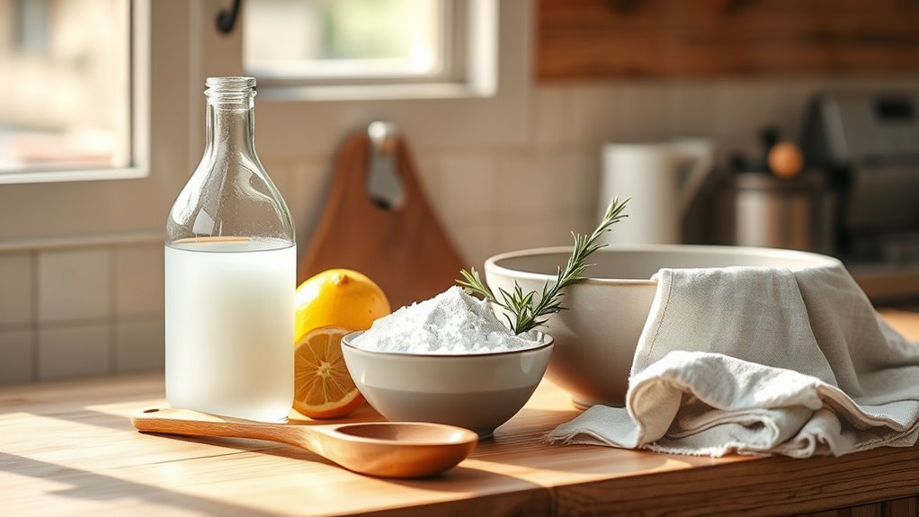 gather natural cleaning supplies