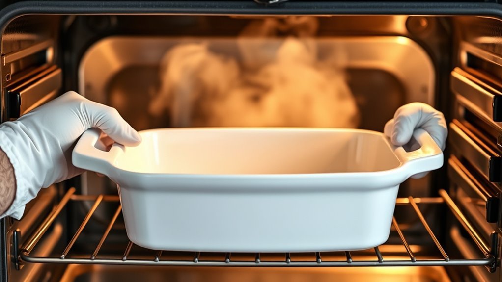 handle ceramic dishes carefully