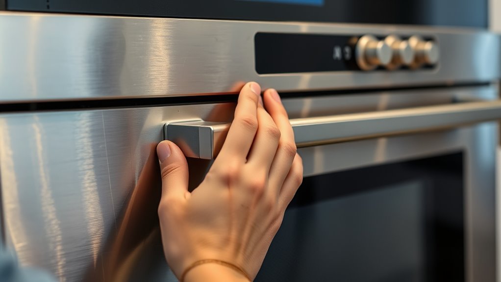 identify oven door lock cause