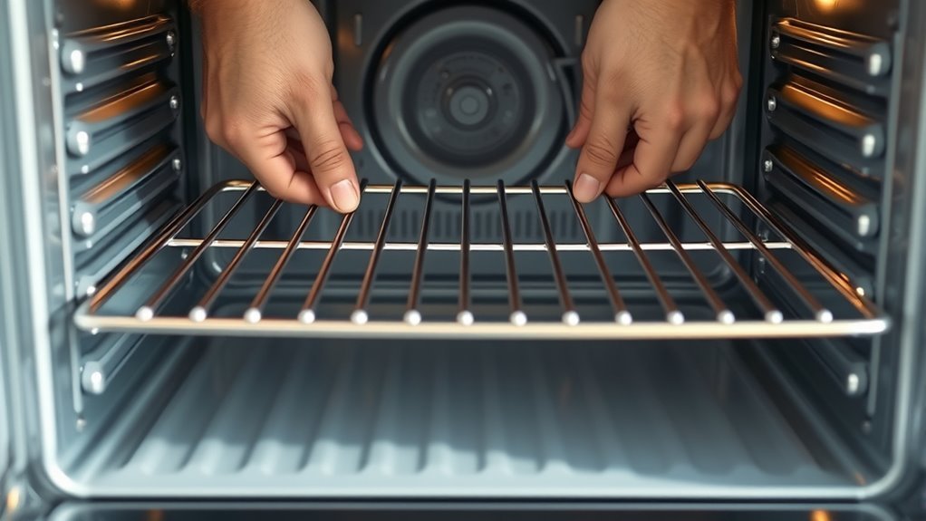 insert rack securely properly