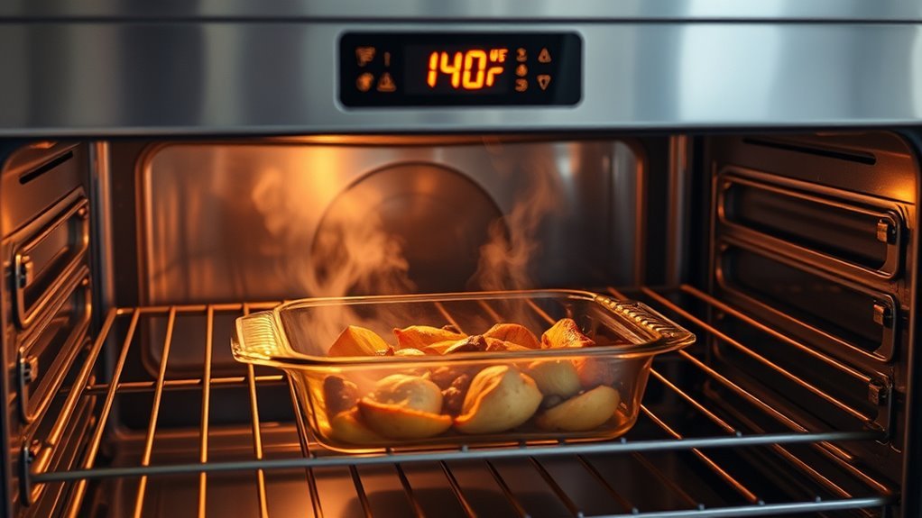 maintain oven temperature safety