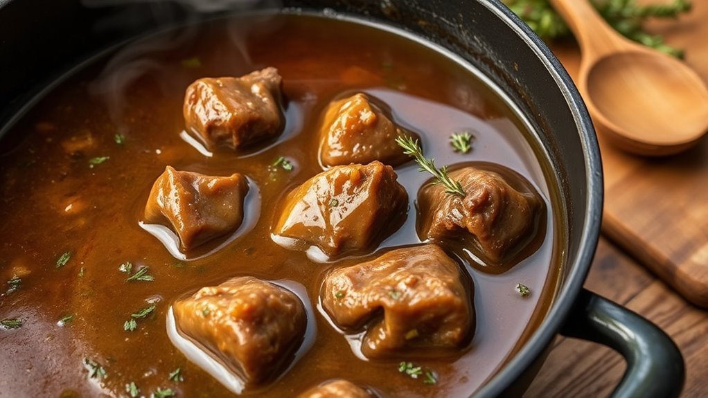 make flavorful gravy from drippings