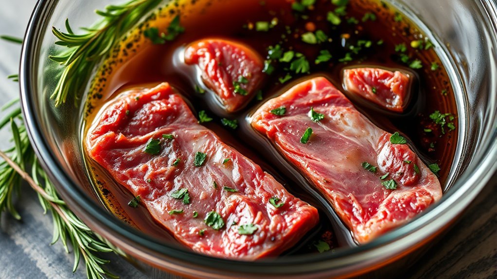 marinate steak tips thoroughly