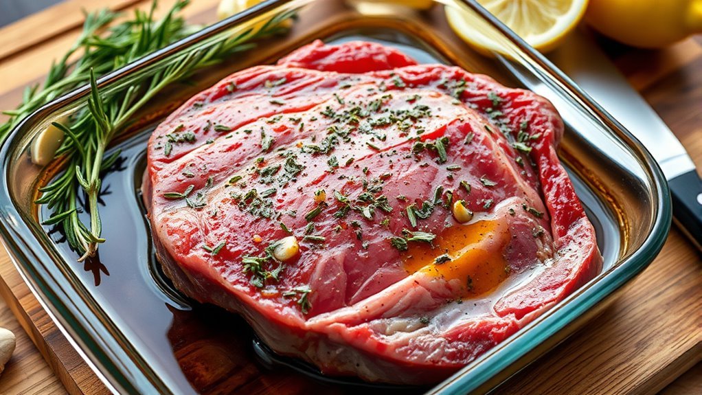 marinate tenderize refrigerate rest
