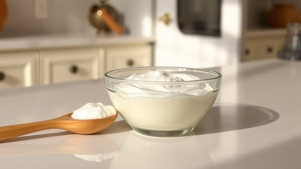 mix baking soda and water