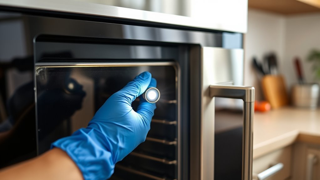 open oven door safely