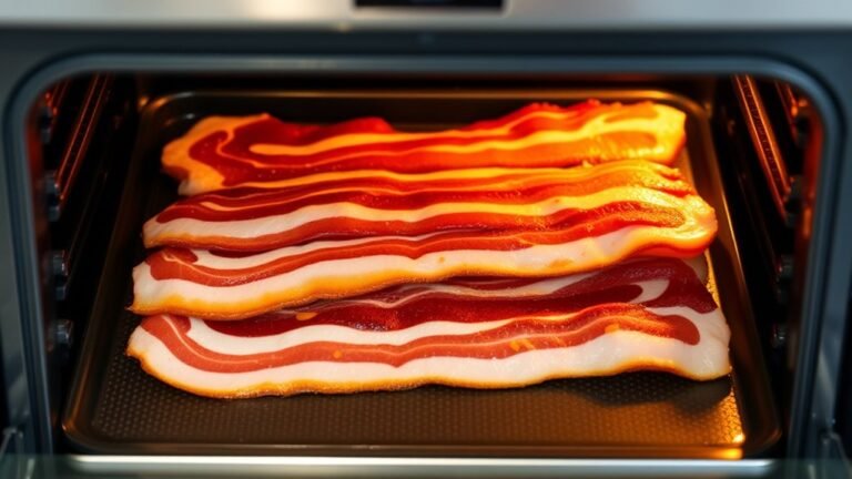 oven baked thick bacon timing